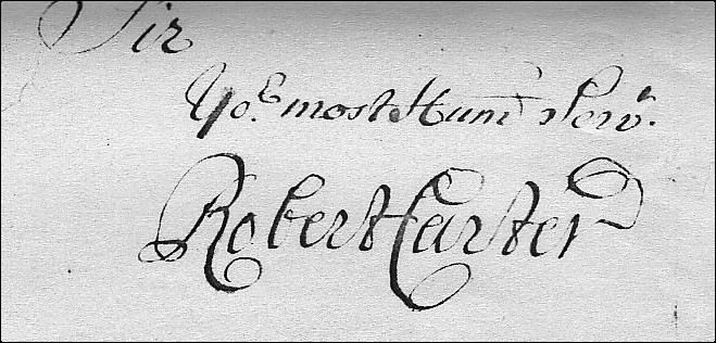 Robert Carter's signature